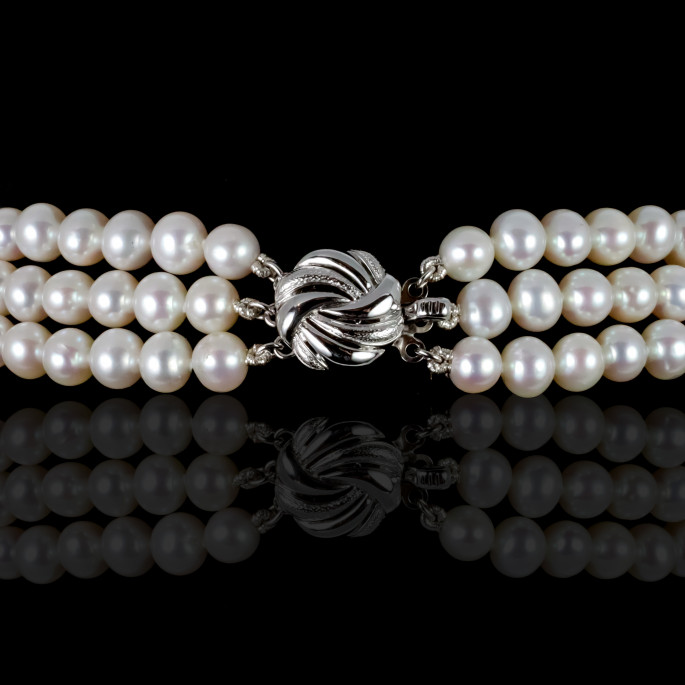 Coquille Necklace | Fresh Water Pearls | Silver 925